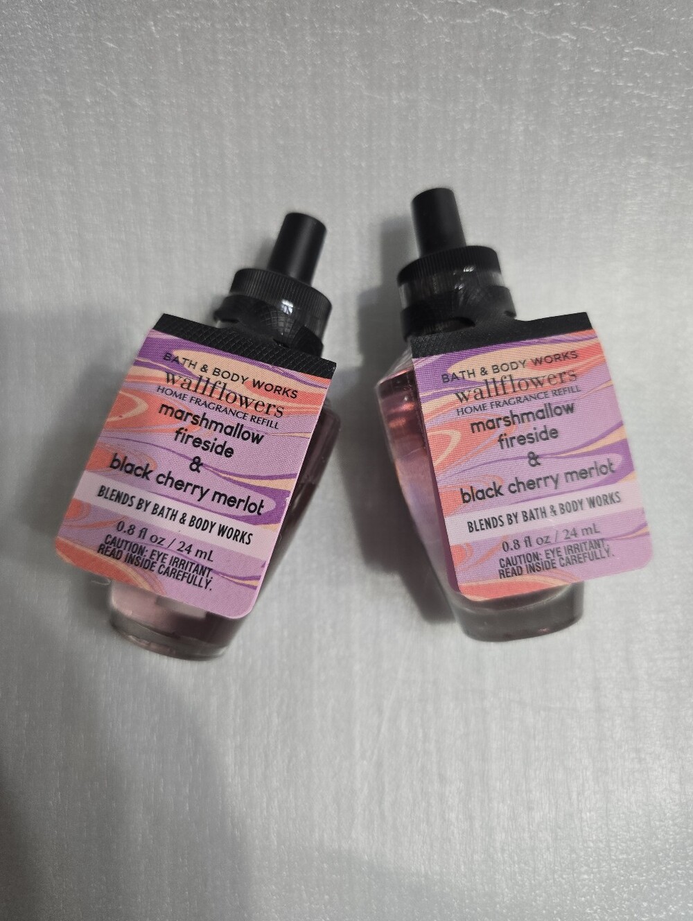 NWT Bath & Body Wallflowers Home Fragrance Marshmallow Fireside & Black  Cherry